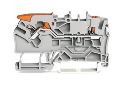 WAGO Through/Ground Terminal Block TOPJOB® S – 2102 Series 2.5 (4) mm² with lever & with or without Push-Button 2 or 3 conductors