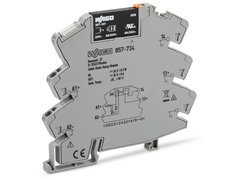 Solid state relay module with yellow LED for status indicator. Output 8 A. WAGO