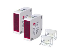 AC/DC through-beam photoelectric sensors with transistor output and 20 m sensing range 