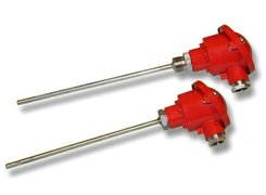 PT100 temperature probe, Ø=6 mm, with DIN 3-wire head   and EASY-UP code. (-100 ... +500°C). PIXSYS