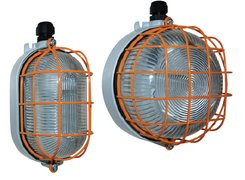 Watertight light fixtures in aluminium alloy (ATEX) RINO-EX zones 2 (gas) and 21-22 (dust). Palazzoli