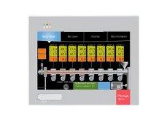 HMI touchscreen 12.1” (1.280x800) with integrated soft-PLC. PIXSYS