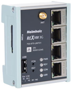 REX 100 3G, 4 x LAN (switch)/1 x 3G modem (UMTS) - 700-875-UMT01